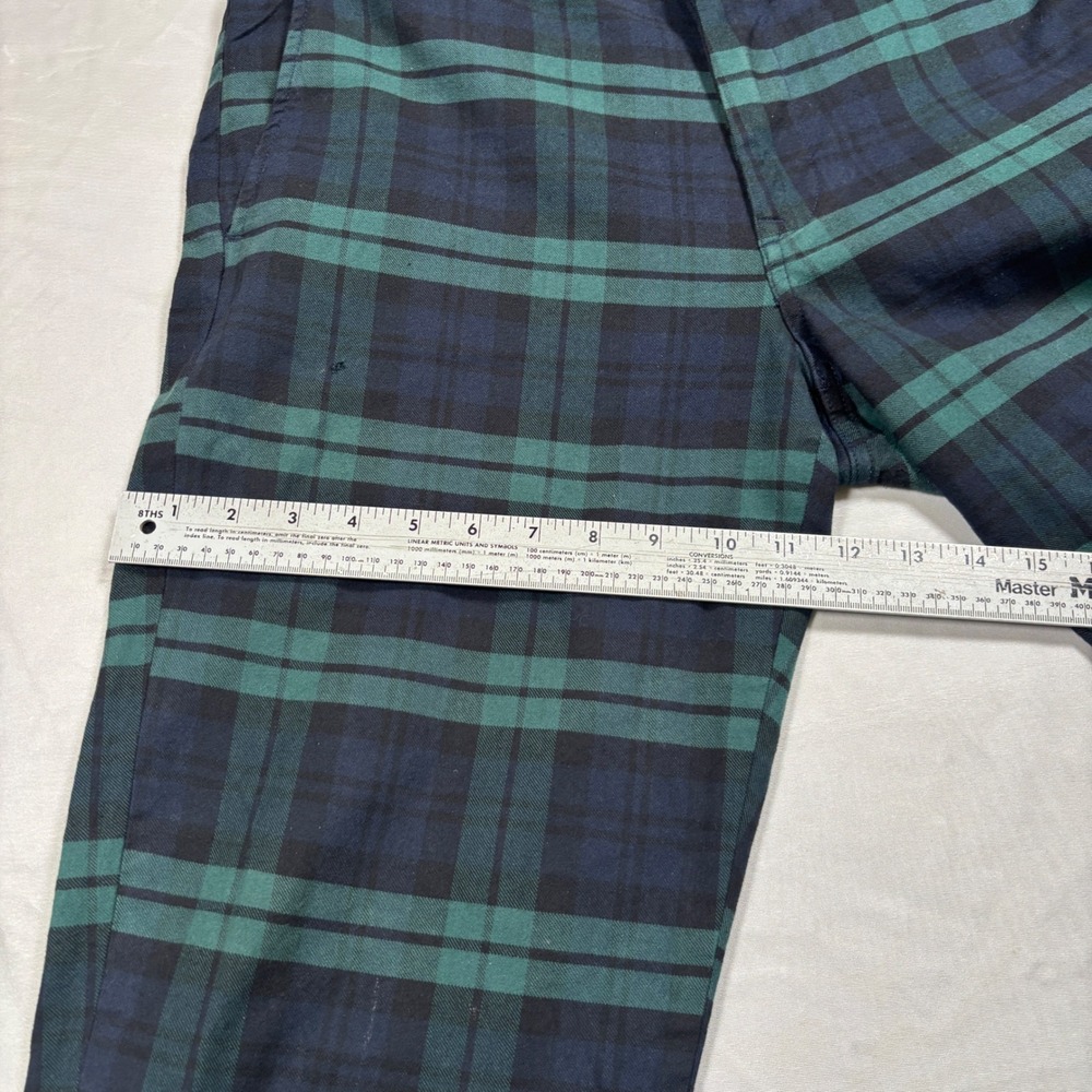 Polo Ralph Lauren Chino Pants Mens 34x32 Green Black Watch Plaid Stretch - Picture 11 of 14